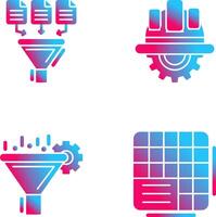 Data Collection and Engineering Icon vector