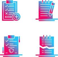 Medical Examination List and Check Up List Icon vector