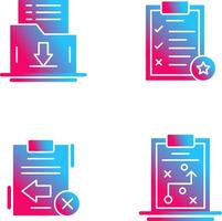 Save List and Task List Icon vector