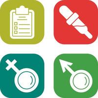 Diagnosis and Dropper Icon vector