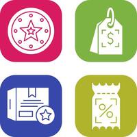Recommended and Price Tag Icon vector