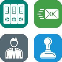 Document and Envelope Icon vector