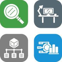 Search and Workspace Icon vector