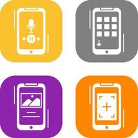 Voice Record and Device Icon vector