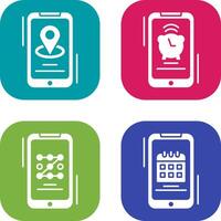 Map and Alarm Icon vector