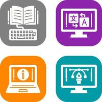 Study and Language Icon vector