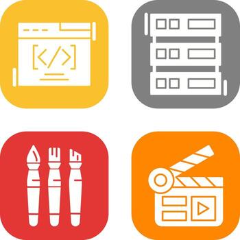 Web Coding ND Server Icon vector