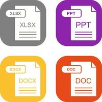 XLSX and PPT Icon vector