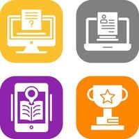 Quiz and Registration Icon vector