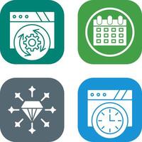 Update and Calendar Icon vector