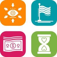 Visualization and Flag Icon vector