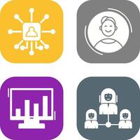 Networking and User Icon vector