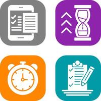 Check List and Quick Response Icon vector