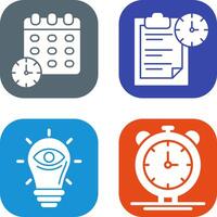 Deadline and Task Management Icon vector