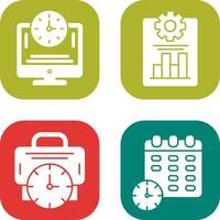 Productivity and Online Time Icon vector