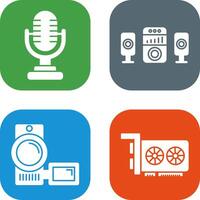 Microphone and Sound System Icon vector