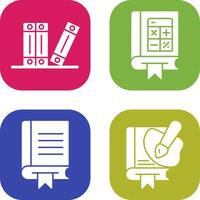 Archive and Mathematics Icon vector