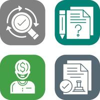 Research and Question Icon vector