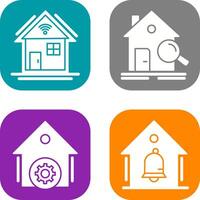 Search and Smart Home Icon vector