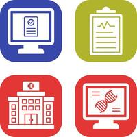 Online appointment and Clipboard Icon vector