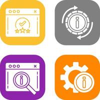 rating and refresh Icon vector