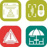Voice Lock and Password Icon vector