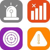Sire and Block Icon vector