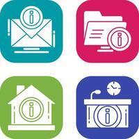 e mail and folder Icon vector