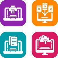 Print and Computer Icon vector