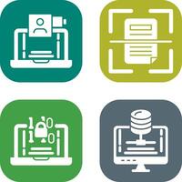 Call and Scan Icon vector
