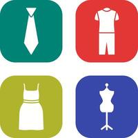 Tie and Pyjamas Icon vector