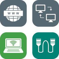 Sharing Systems and World Wide Icon vector