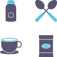 syrup and spoon Icon vector