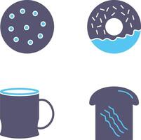 cookie and doughnut Icon vector