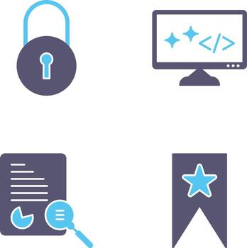 Closed Access and Clean Code Icon vector