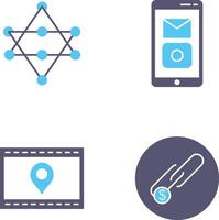 Networks and Mobile Applications Icon vector