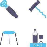 opener and corkscrew Icon vector