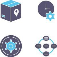 Tracking Services and Time Optimization Icon vector