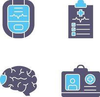 Oximeter and Medical Icon vector