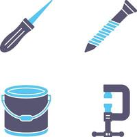 Awl and Screw Icon vector