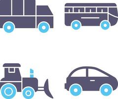 Truck and Bus Icon vector