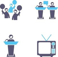 Protest and Debate Icon vector