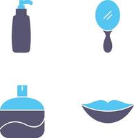 Cosmetic Product and Mirror Icon vector