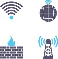 Signal on User and global Signals Icon vector