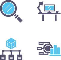 Search and Workspace Icon vector