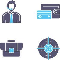 Customer Support and Wallet Icon vector