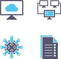 Cloud Systems and Connected Icon vector