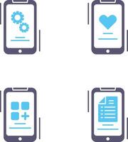 Setting and Favourite Icon vector