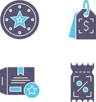 Recommended and Price Tag Icon vector