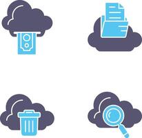 Cloud Computing and Cloud Icon vector